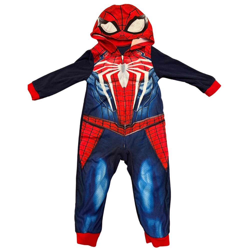 Marvel Miles Morales Spider Man 4T zip up onesie